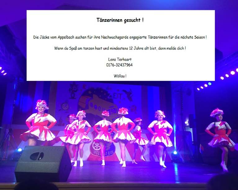 Tänzerinnen gesucht!