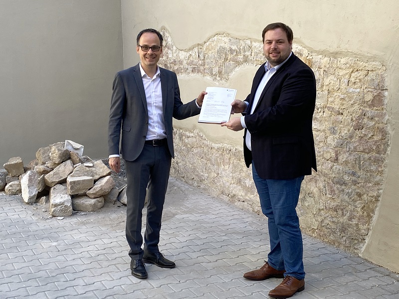 Staatssekretär Denis Alt: 30.000 Euro an die Verbandsgemeinde Wöllstein für Sanierung und Umbau des Rathauses in Wöllstein