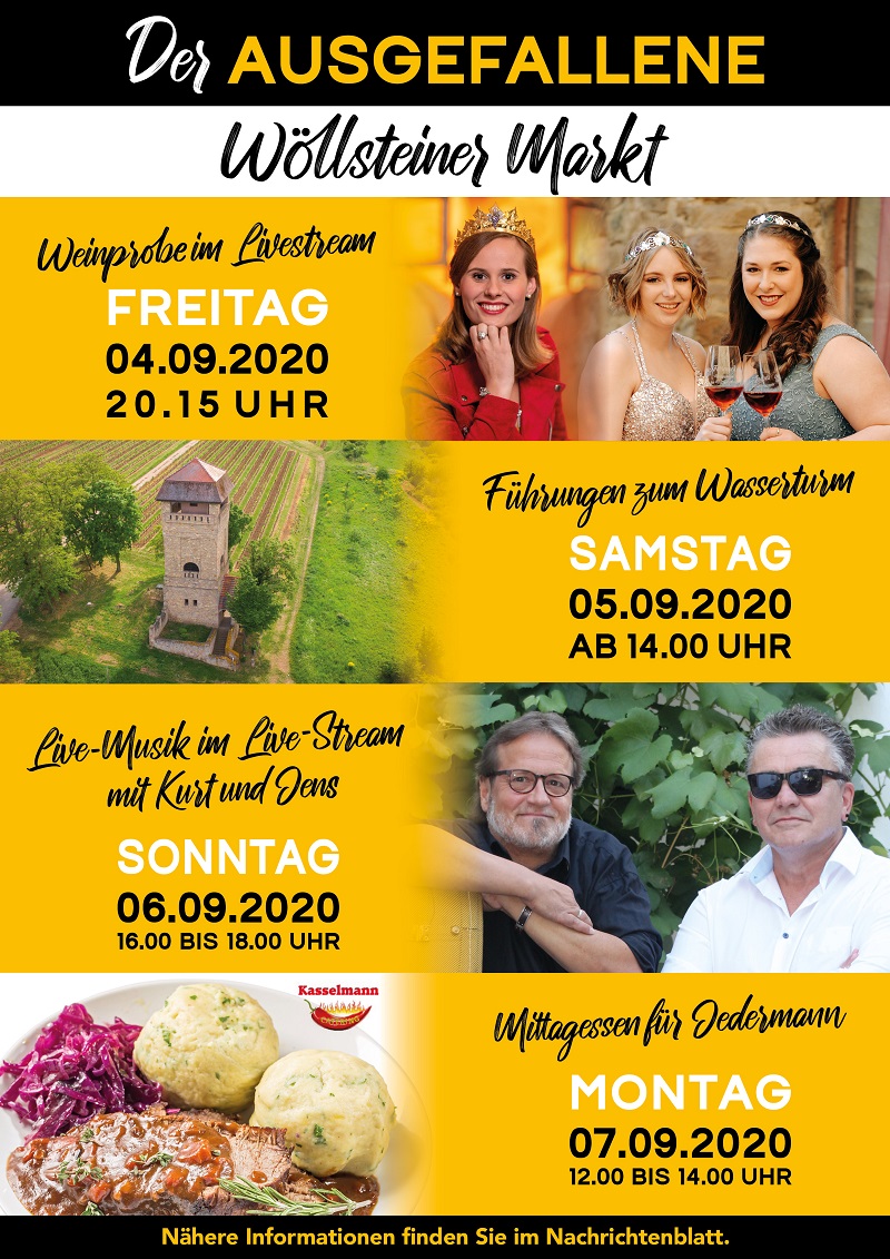 Programm „ausgefallener“ Wöllsteiner Markt